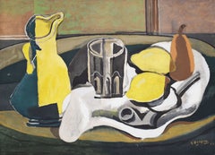 Still Life with Lemons and Pipe Nature Morte au Citrons - Cubism French
