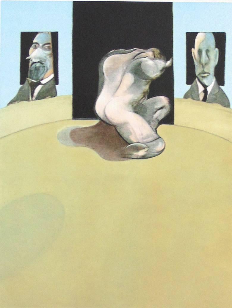 Francis Bacon Portrait Print - Central Panel from Triptych 1974-1977