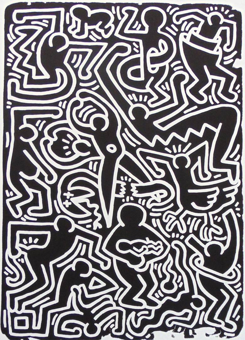 Keith Haring Abstract Print - Stones IV