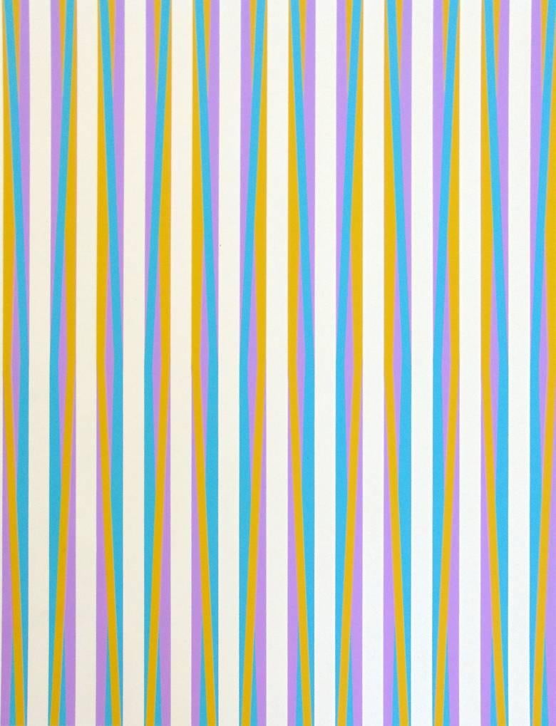 Bridget Riley Abstract Print - Untitled (Chicago Eight)