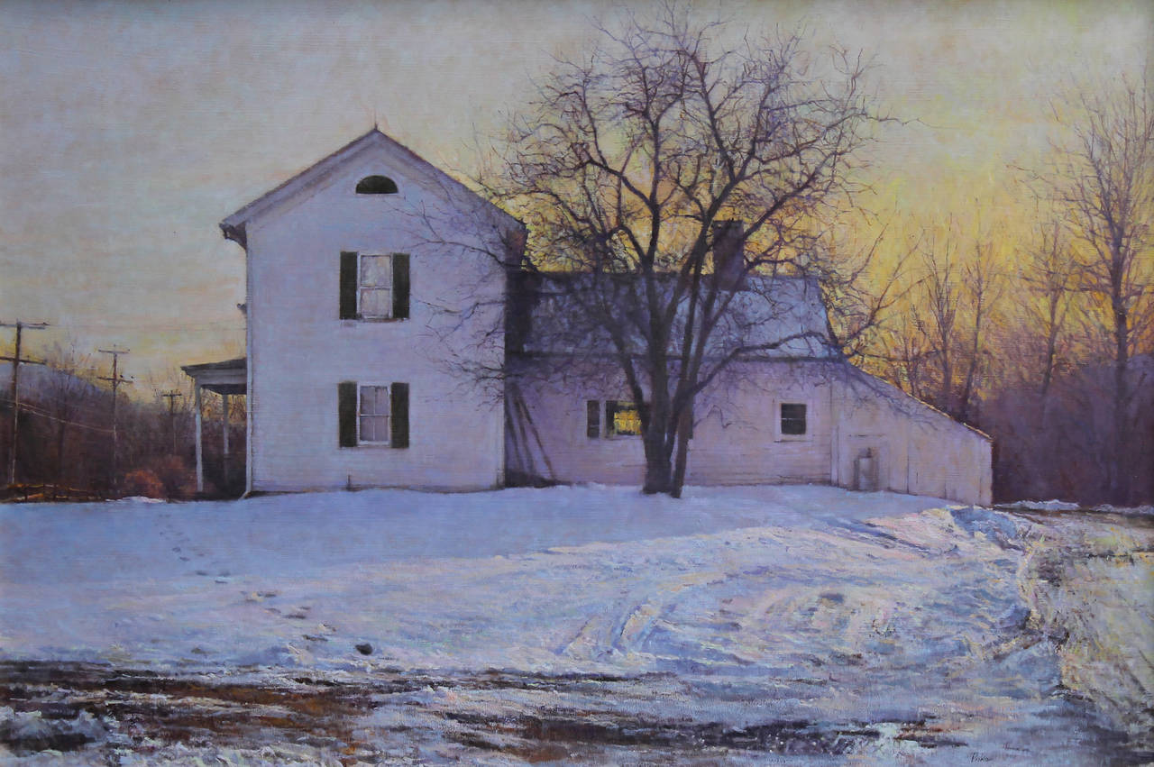 Peter Poskas Landscape Painting - Late Afternoon, Lorch Farm