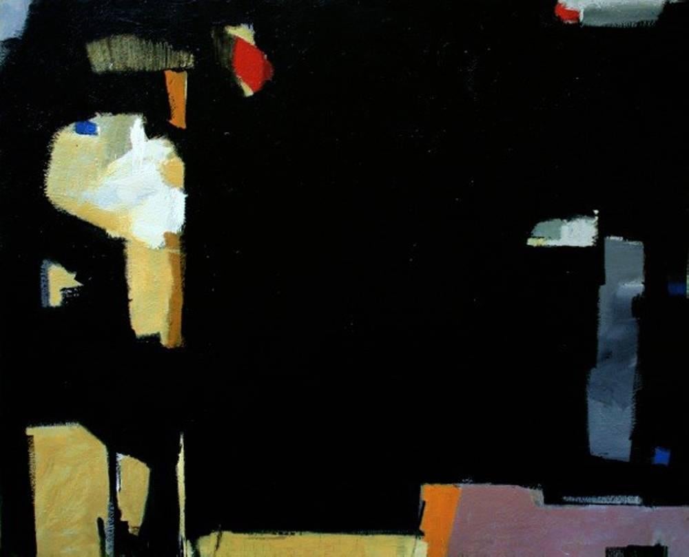 Maureen Chatfield Abstract Painting - Black Orpheus