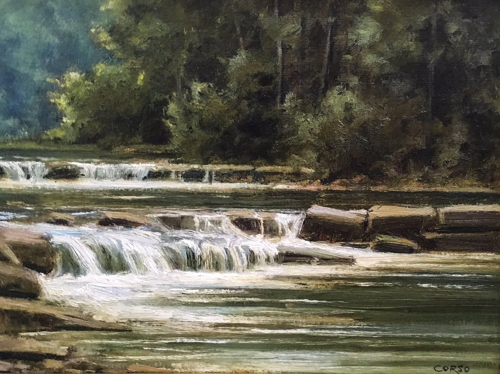 Frank P. Corso Landscape Painting - Moving Water