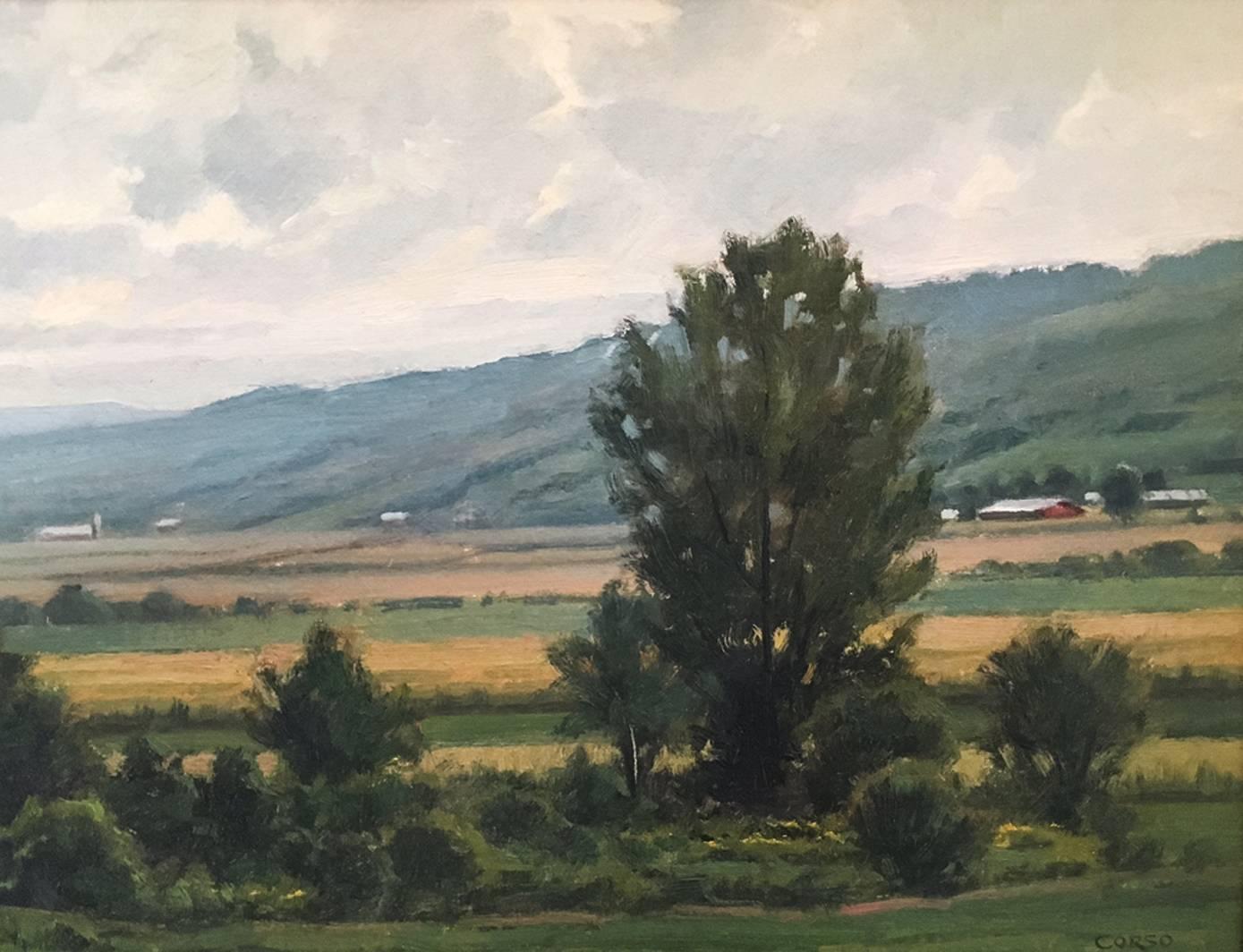 Frank P. Corso Landscape Painting – Bergnebel