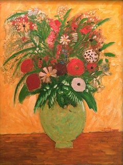 Vert sur Fond Jaune, Vase