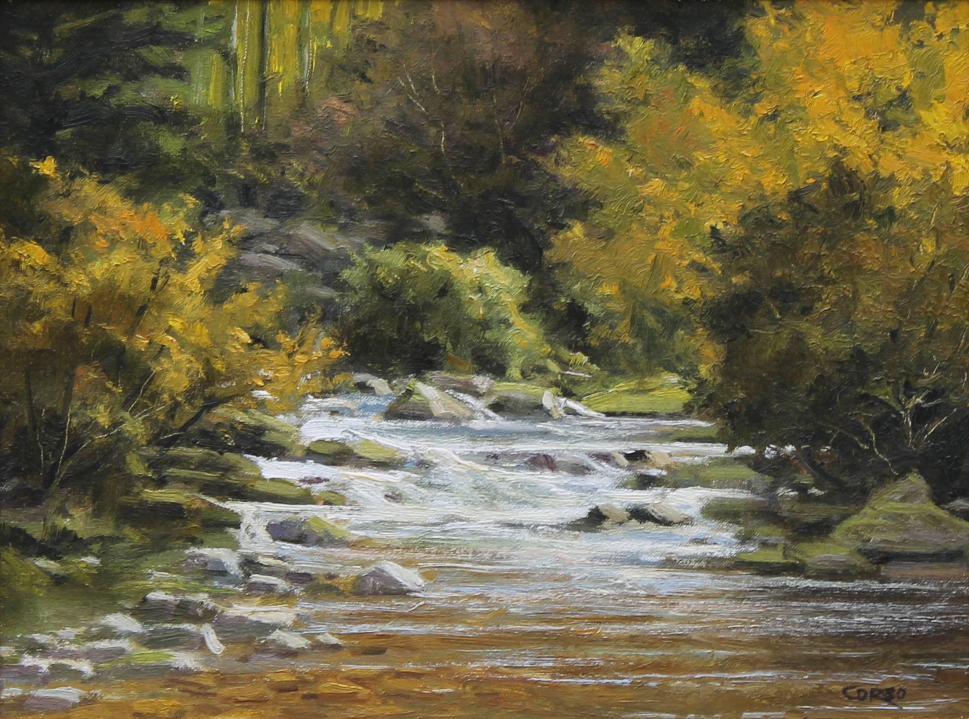 Frank Corso Landscape Painting - Moving Water