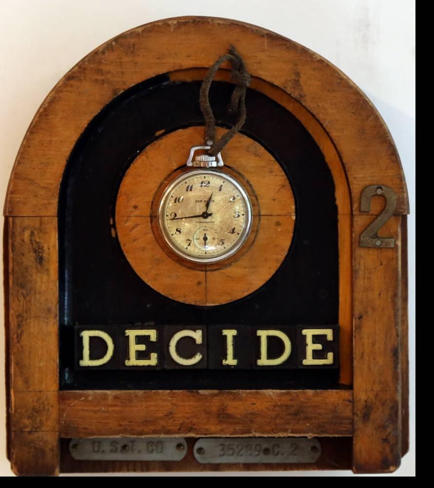 Time to Decide - Mixed Media Art by Debranne Cingari