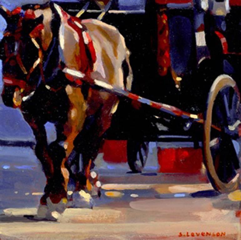 Simon Levenson Animal Painting - Central Park Horse