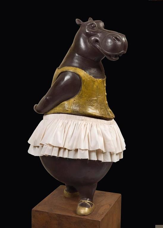 Download Bjorn Skaarup - Hippo Ballerina, 4th Position, Bronze ...