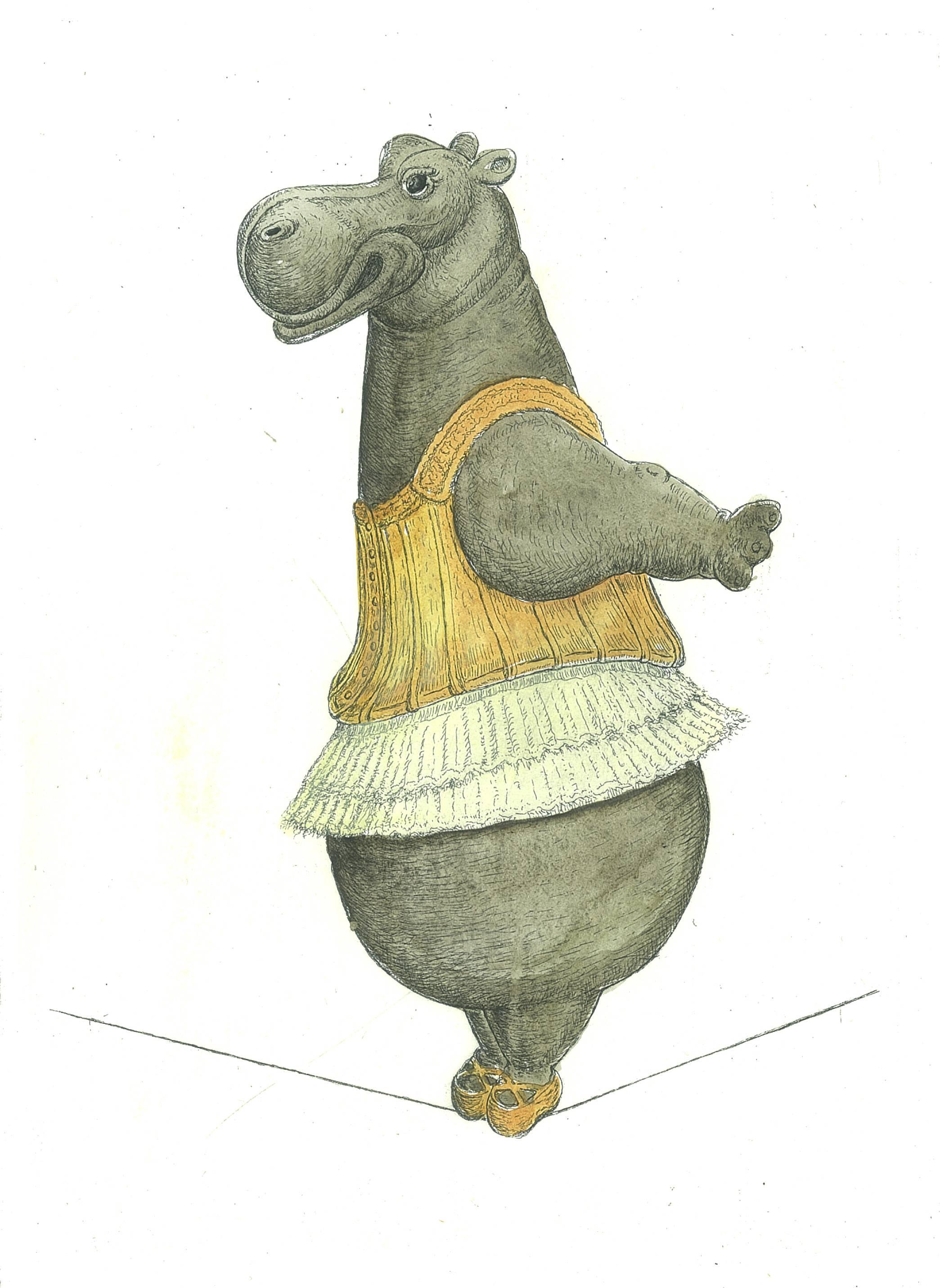 Hipopótamo equilibrista