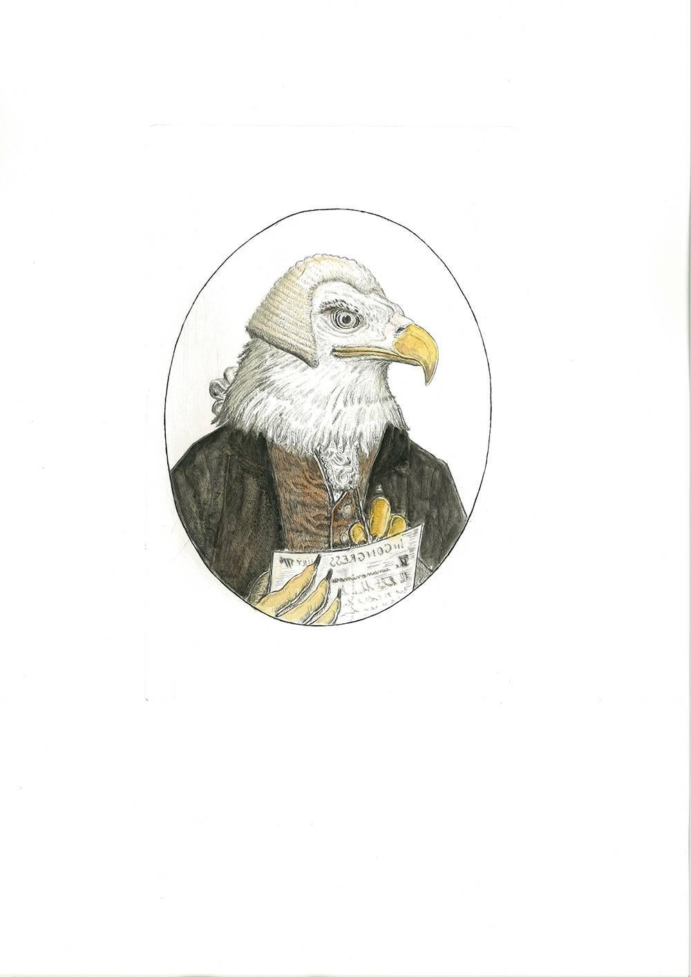 Animal Print Bjørn Okholm Skaarup - Eagle Bald Eagle (aigle d'Amérique)