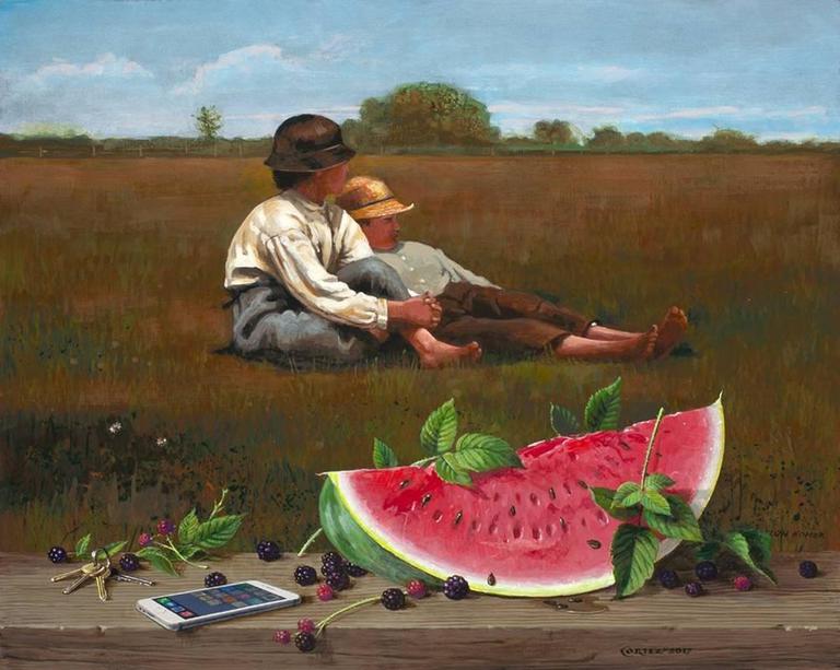 Jenness Cortez Still-Life Painting - Summertime
