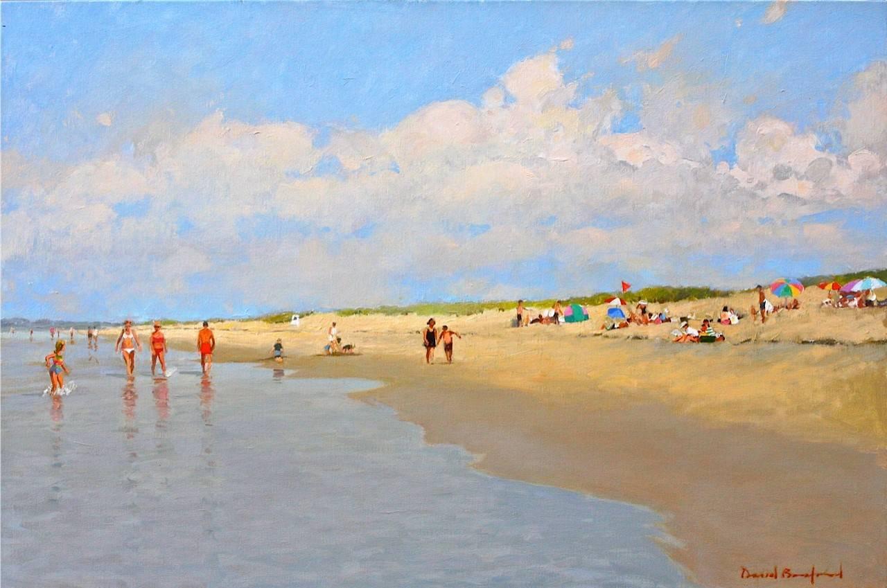 David Bareford Landscape Painting - Beach Time 
