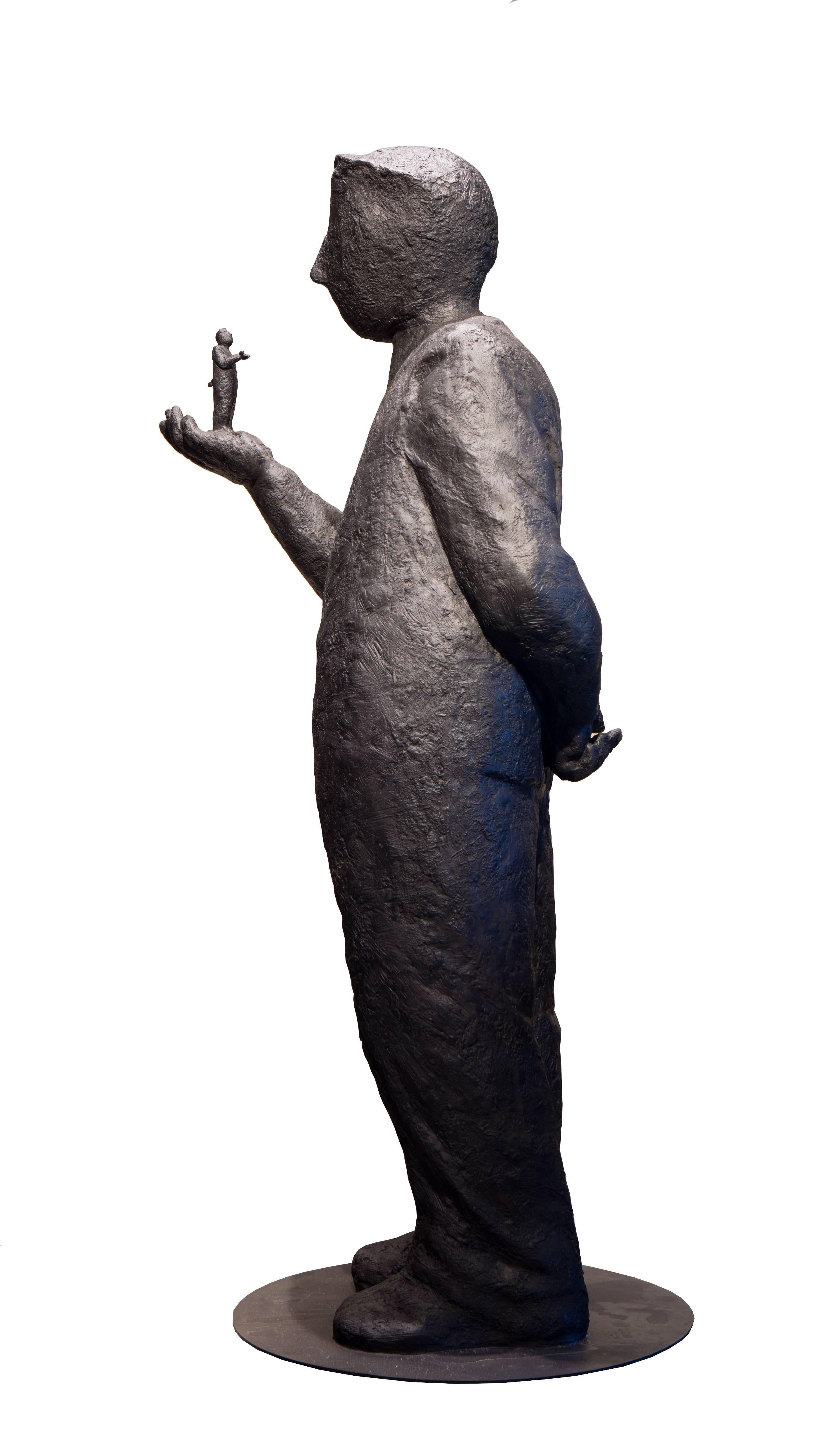 Jim Rennert Figurative Sculpture - Inner Dialogue