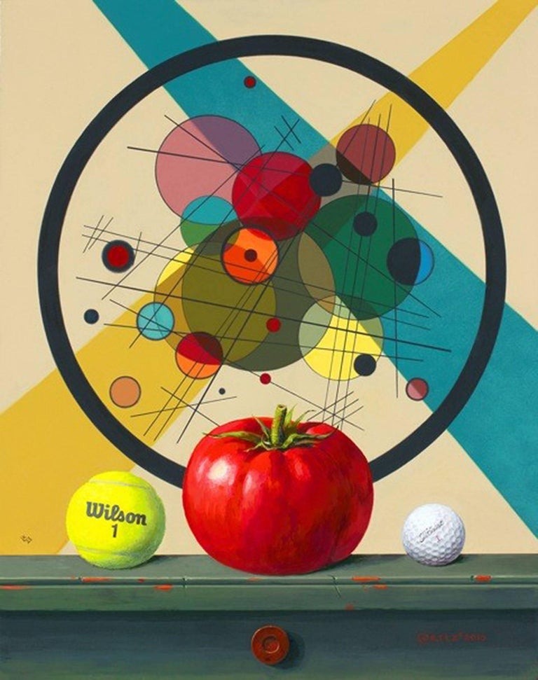 Jenness Cortez Still-Life Painting - Kandinsky and Cortez: Circles