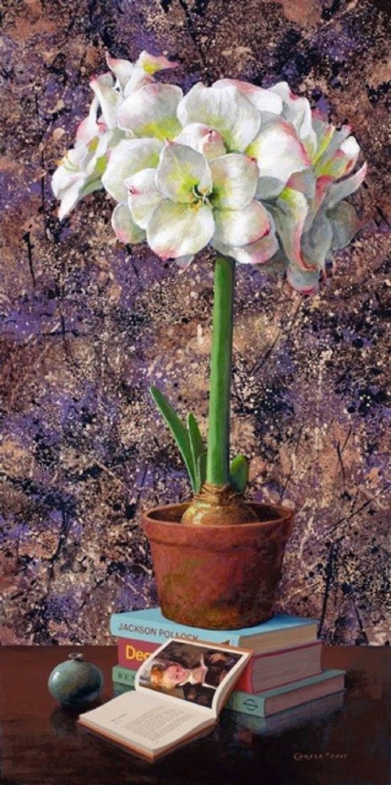 Jenness Cortez Still-Life Painting - Pollock, Renoir, and Cortez: Detente