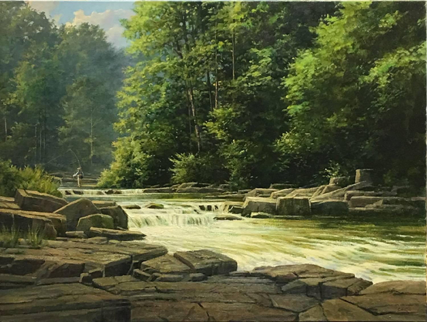 Landscape Painting di Frank Corso - Nebbia mattutina