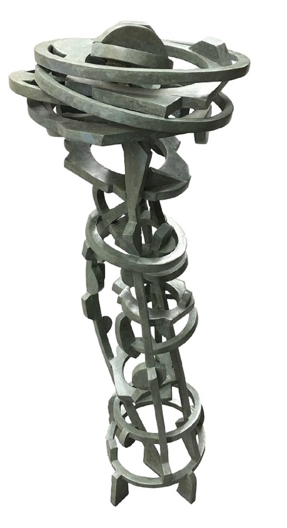 Joel Perlman Abstract Sculpture - Green Tower