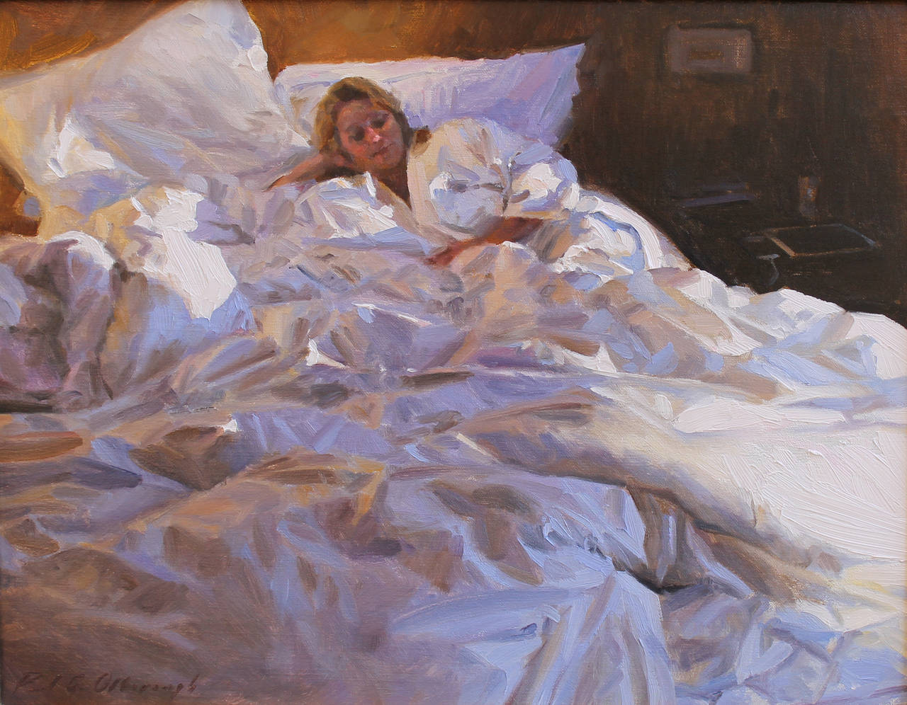 Paul G. Oxborough Figurative Painting - Early Morning