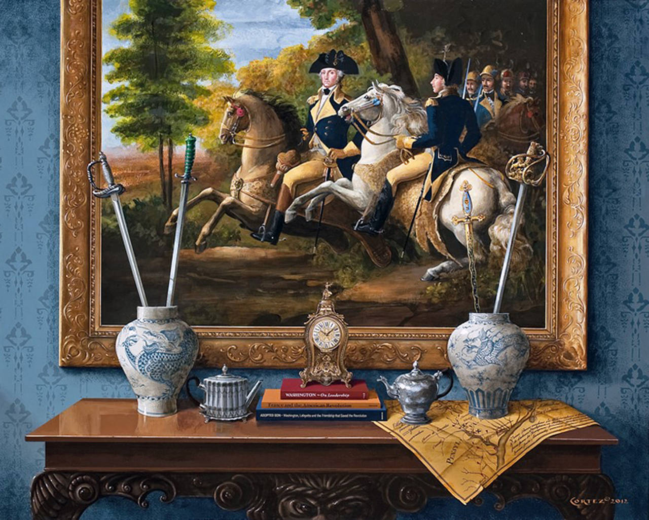 The Battle of Brandywine - Painting by Jenness Cortez