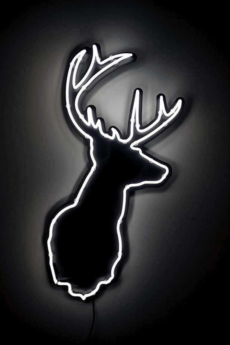 Deer Head - Mixed Media Art by Dan Bruce