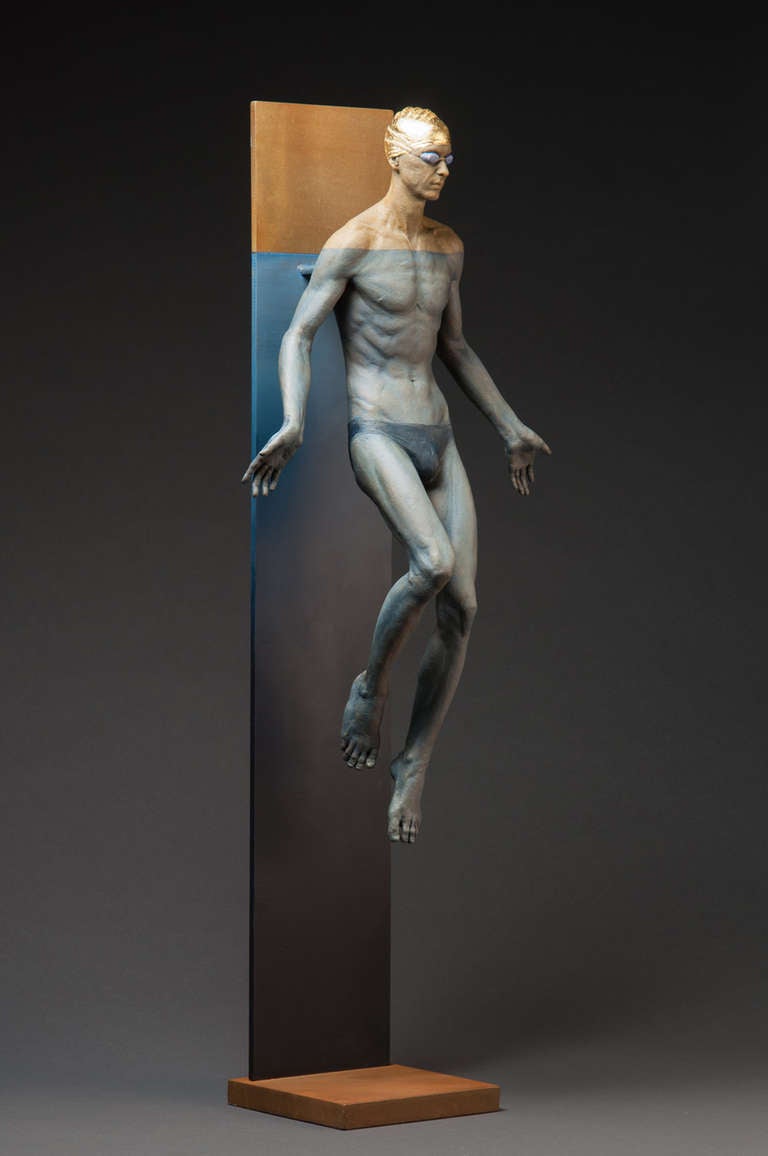Deon Duncan Figurative Sculpture - Blue Lotus