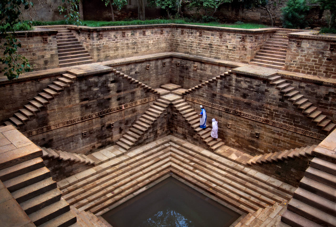 Rajasthan Stepwell - Photograph by Steve McCurry