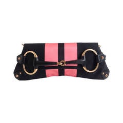 Gucci Black and Pink Clutch