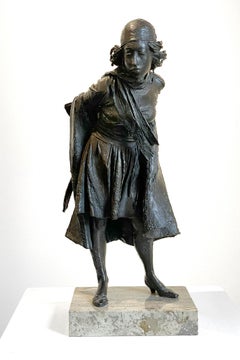 Escultura de bronce titulada «Going Out», de Bruno Lucchesi