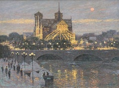 "Notre Dame", dipinto impressionista parigino di John Terelak