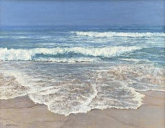 "Ocean's Lace", dipinto raffigurante un paesaggio costiero di Nantucket di Marla Korr