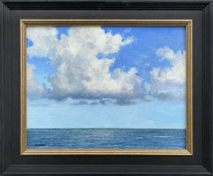 "Nuvole che si addensano", dipinto di un paesaggio costiero di Nantucket di Marla Korr