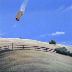 Tropopausa .13 «Beautiful Day», pintura original al aire libre de 12 x 12