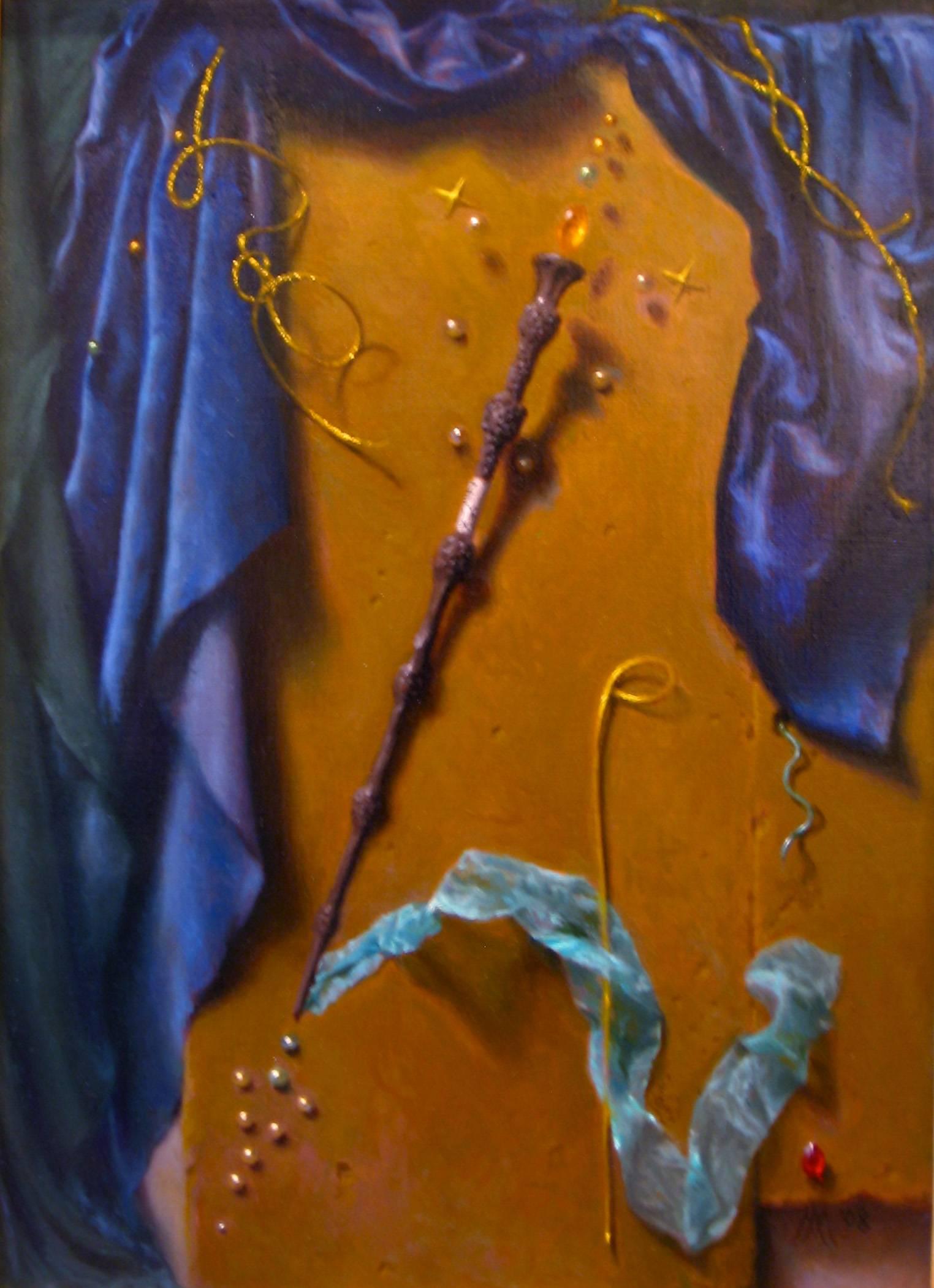 Still-Life Painting de Michael Aviano - Varita de Dumbledore