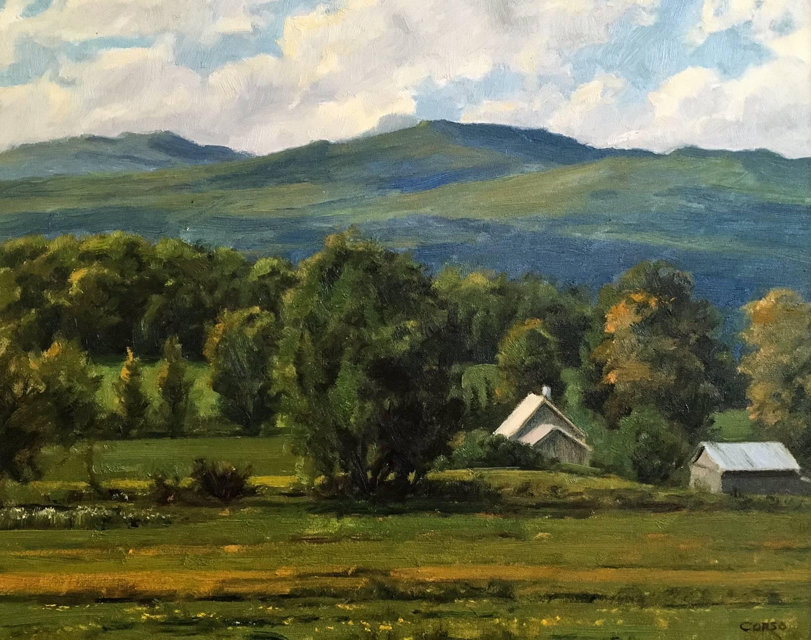 Frank P. Corso Landscape Painting - Hillside View