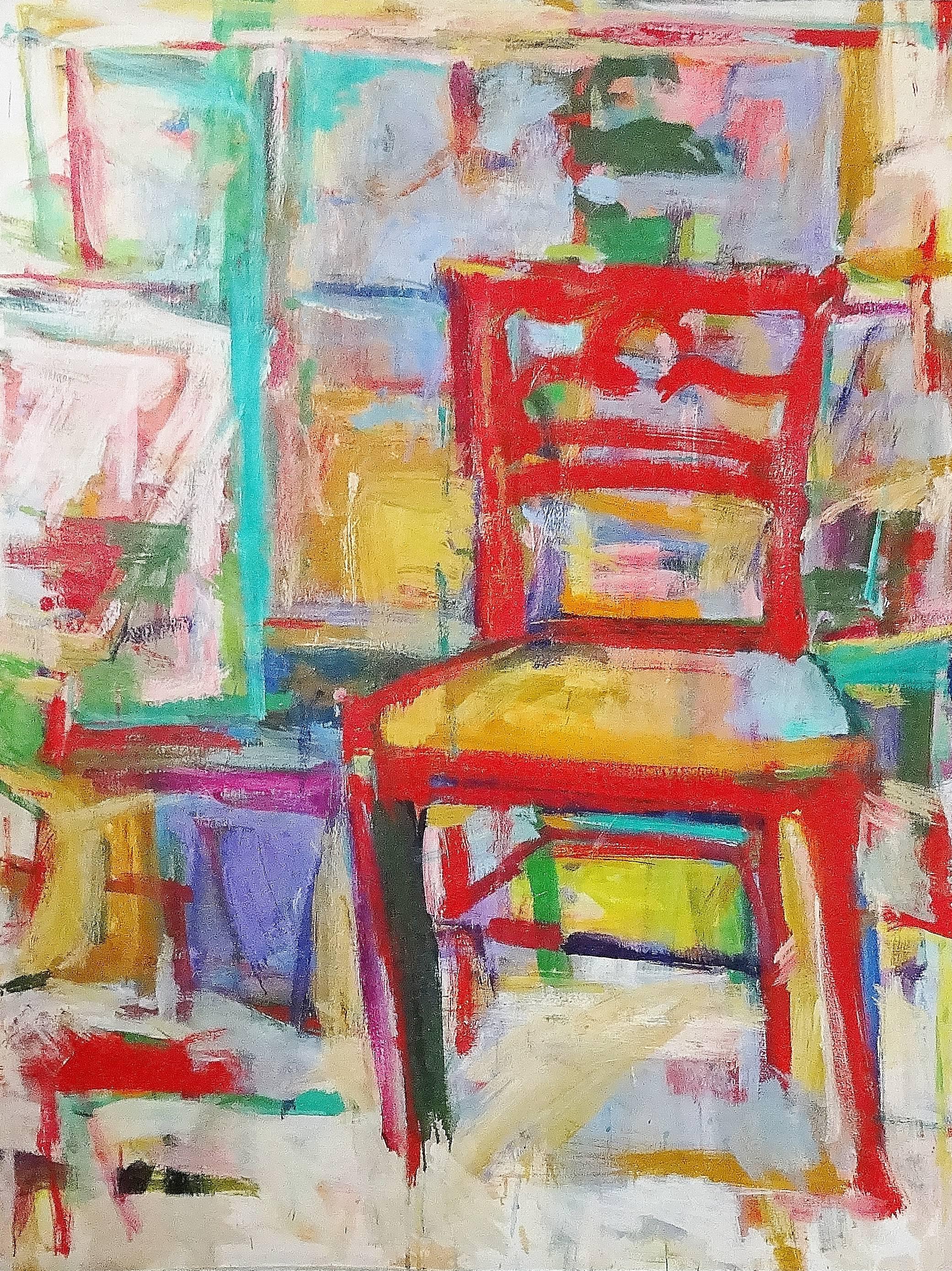 Diana Kurz Interior Painting - The Red Chair