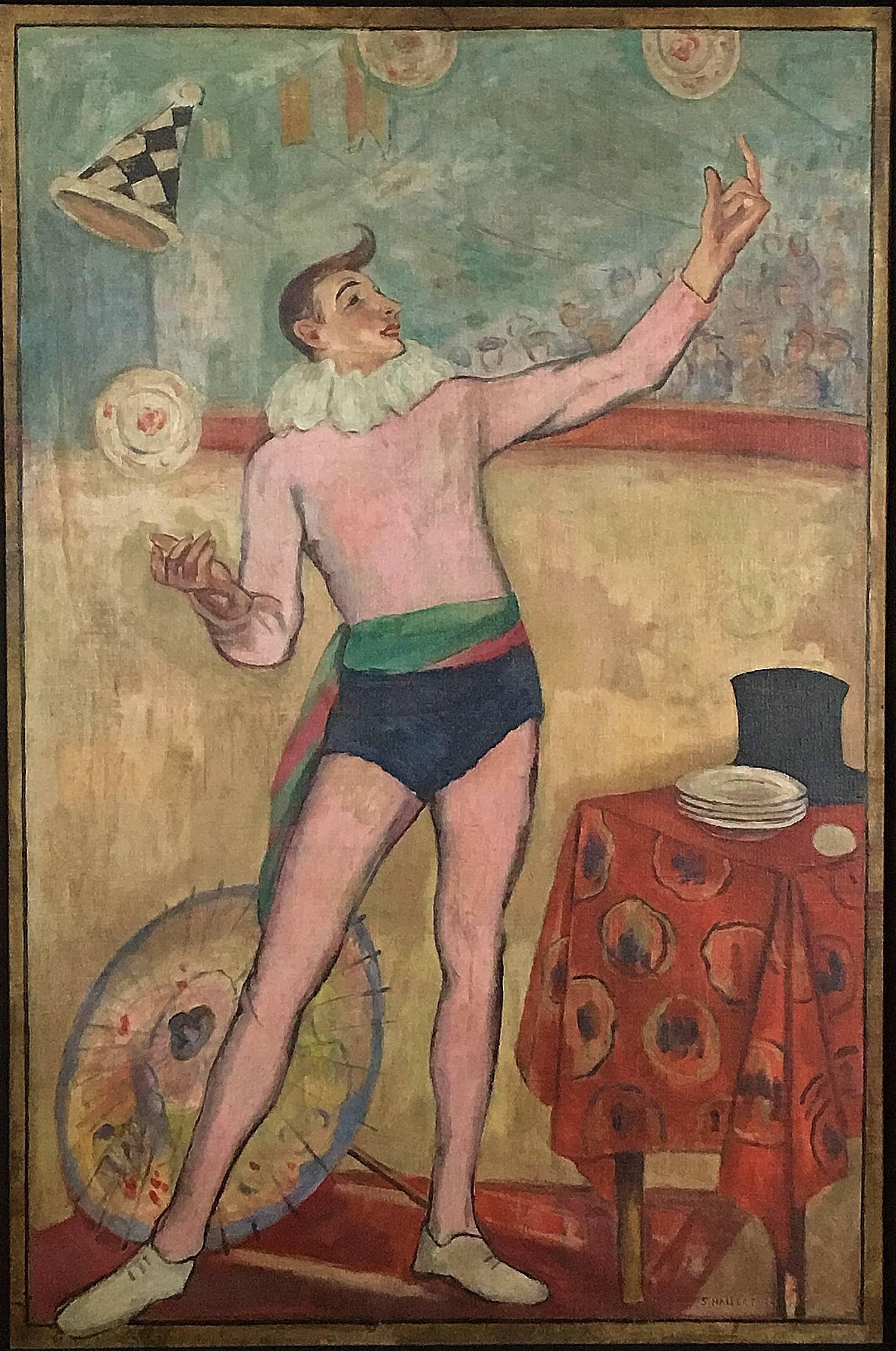 Samuel Halpert Figurative Painting - The Juggler