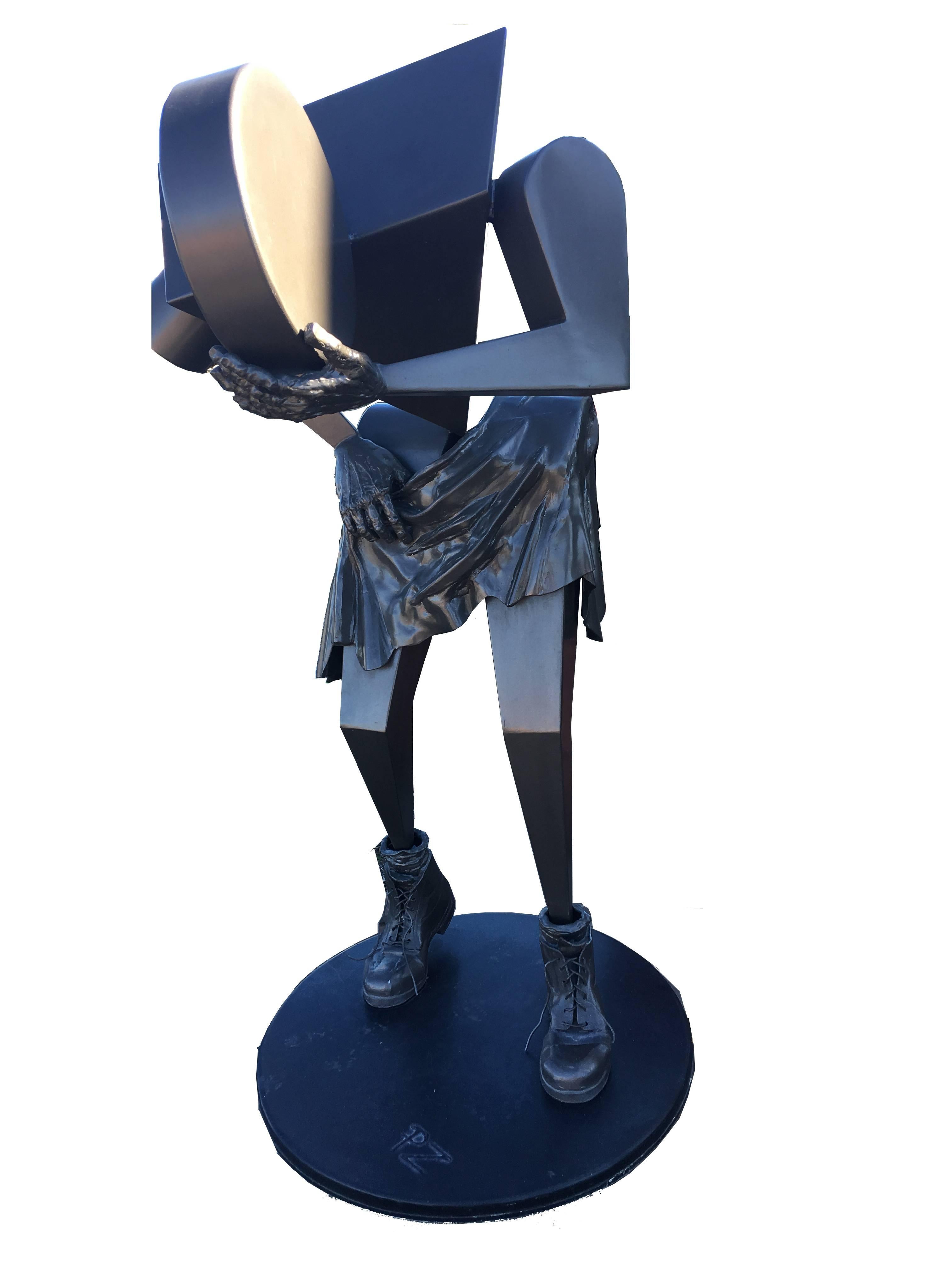 Peter Zorzenon Figurative Sculpture - Hard Times