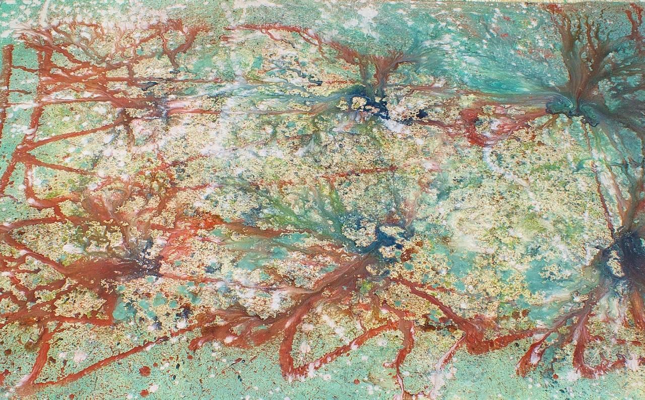 William (Bill) Alpert Abstract Painting - Drip, Drab, Splatter and Pour