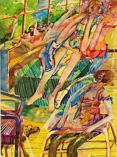 Expressionist Drawings and Watercolor Paintings