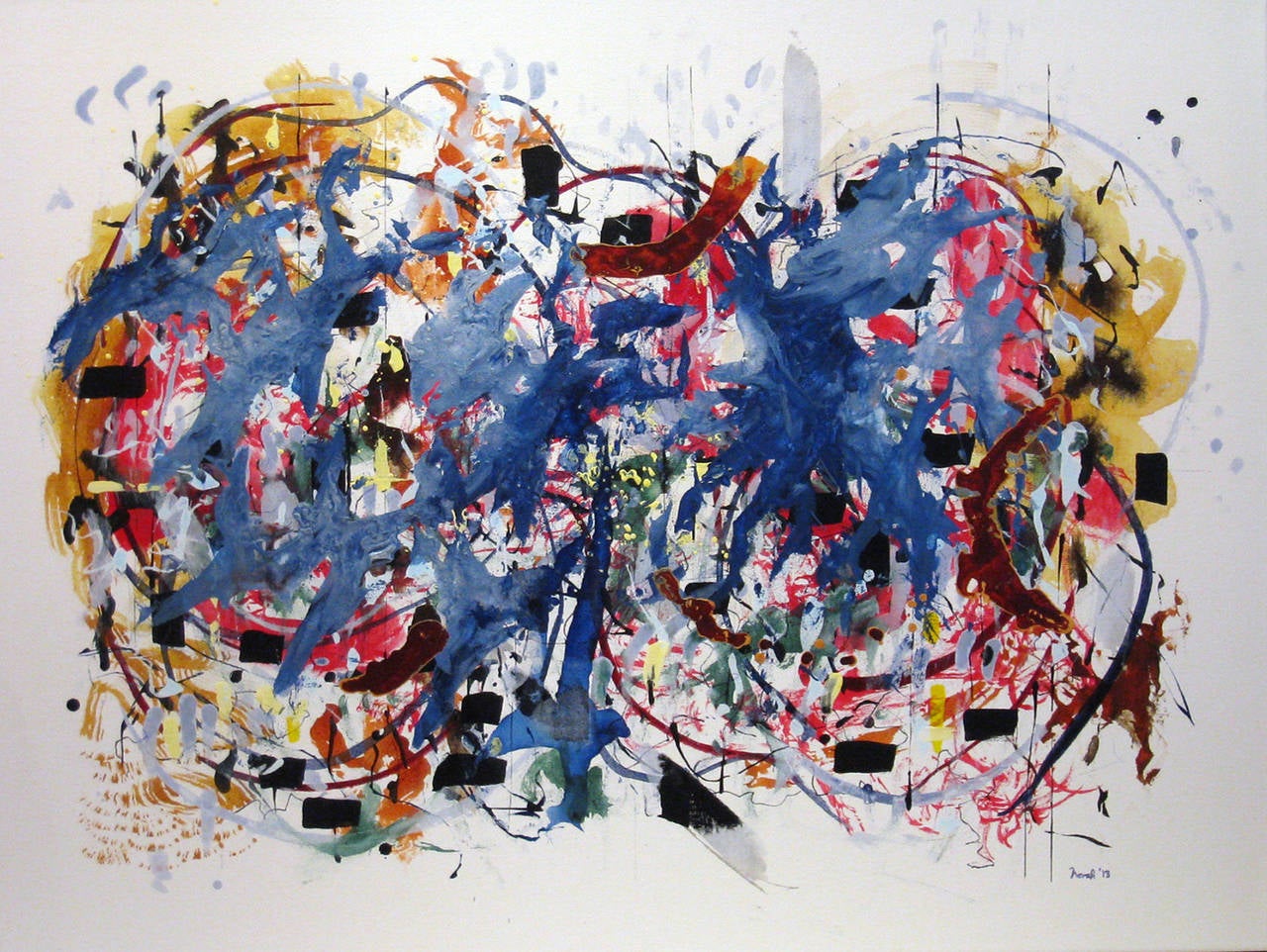 Joe Novak Abstract Painting - Rhapsody in Blue