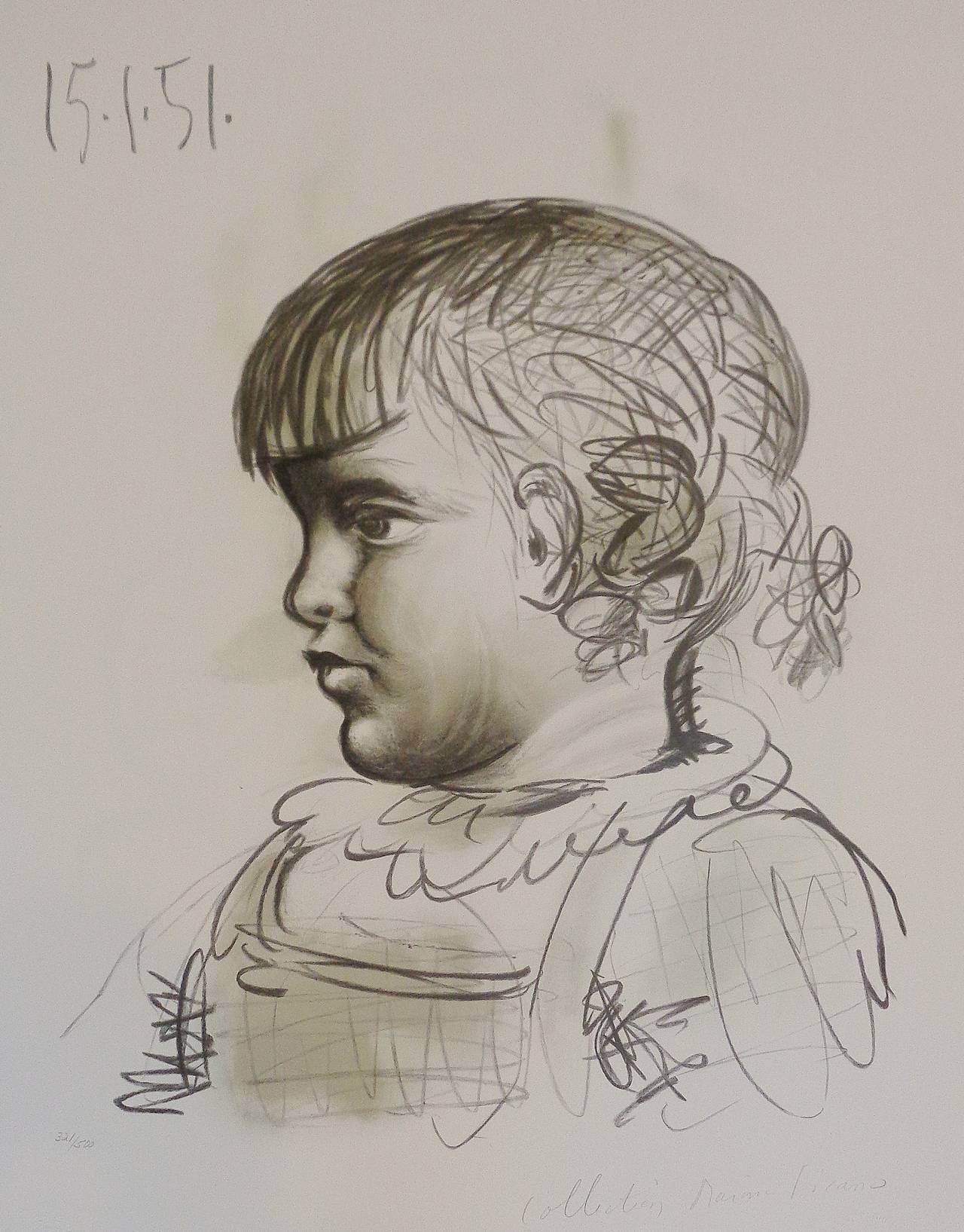 Pablo Picasso Figurative Print - Portrait D'Enfant
