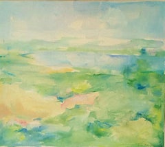 Summer Landscape with Pond View