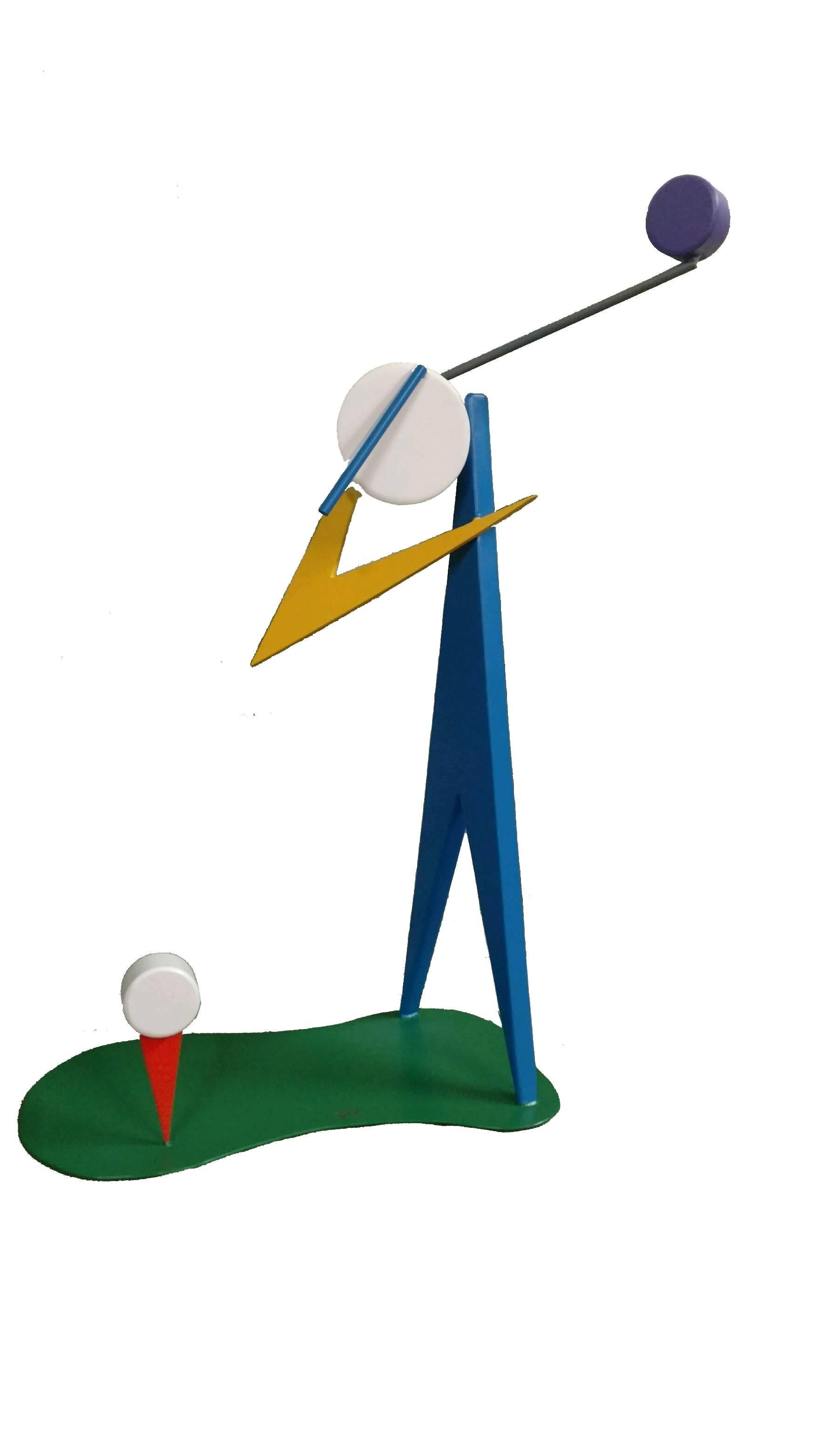 The Golfer - Sculpture by Peter Zorzenon