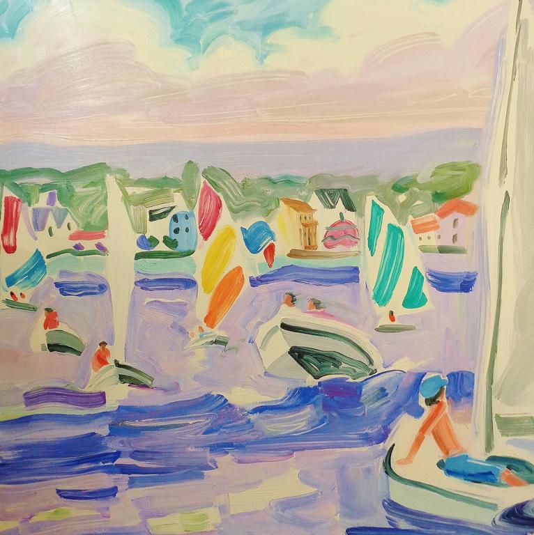 Margery GosnellQua Sailing Lesson, Painting at 1stdibs