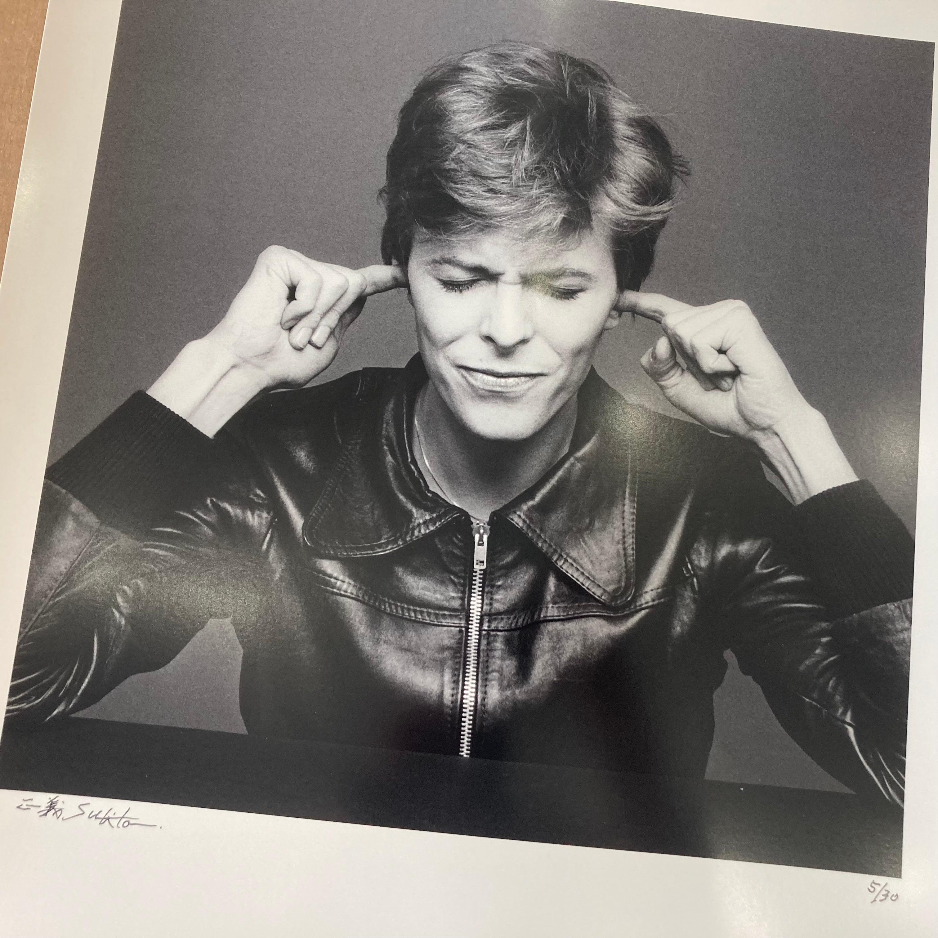 David Bowie 1977 Heroes session - set of three prints - Photorealist Photograph by Masayoshi Sukita