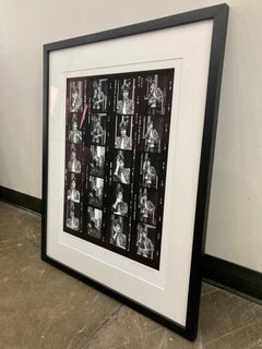 David Bowie 1972 Contact Sheet Print, Framed