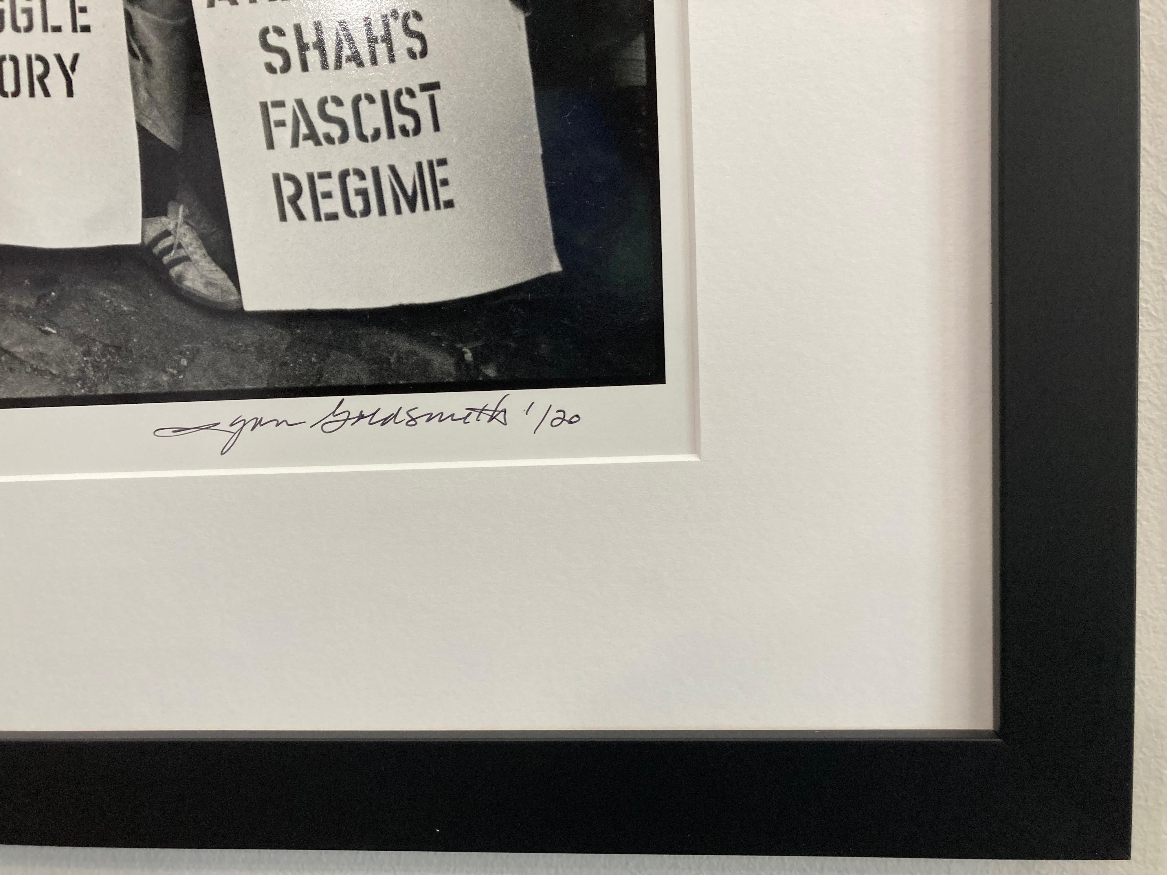 Patti Smith 1975 Iran War Protest, framed first print of the edition #1/20 For Sale 1