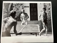 Robert Redford und Paul Newman beim Ping-Pong-Spielen, Drucker- Probedruck