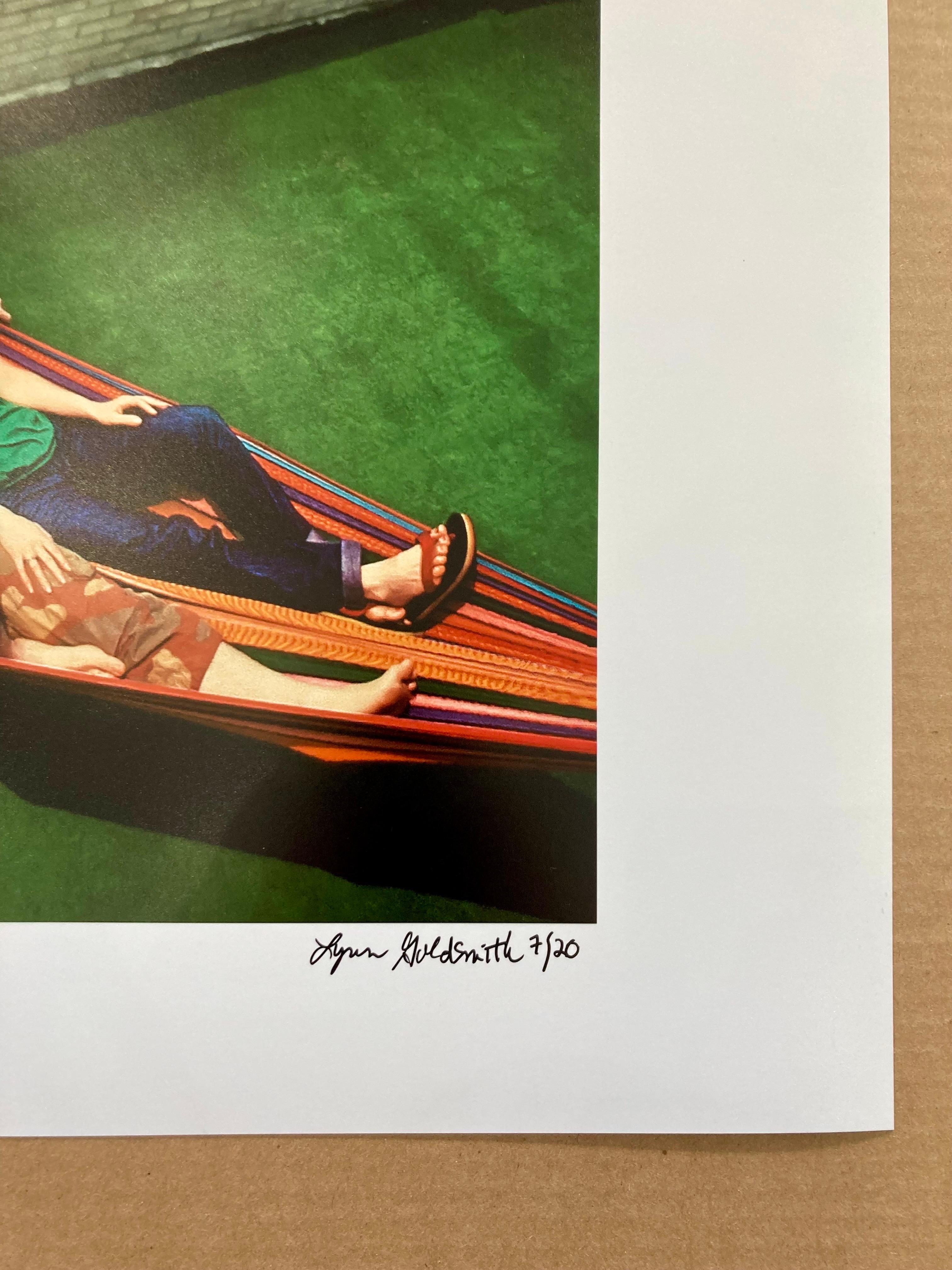 Blondie rooftop hammock by Lynn Goldsmith signed limited edition 20x24